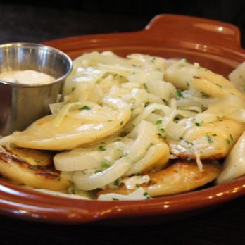 Mill House Brewing Company - Cheddar and Potato Pierogies ($14) - Breweries Near Me - Poughkeepsie, New York