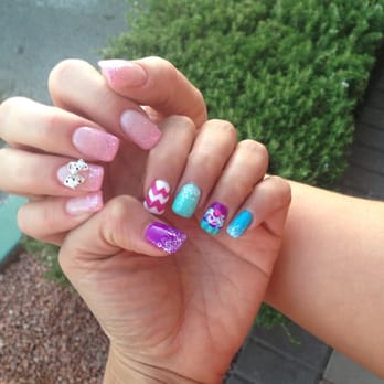 LV Nails & Spa - My nails and my bestie nails design done by lily - Nail Salons Near Me - Henderson, Nevada