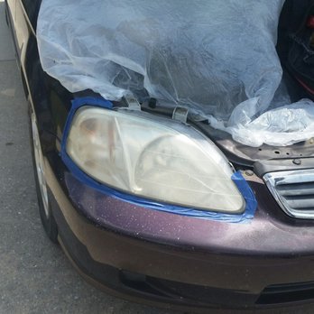 Krystal Klear Headlight Restoration - Before photo - Body Shops Near Me Krystal Klear Headlight Restoration - Before photo - Body Shops Near Me