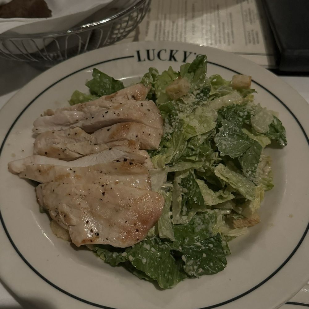 Lucky's - Malibu - Caesar Salad with Grilled Chicken Breast - Steakhouses Near Me - Malibu, California Lucky's - Malibu - Caesar Salad with Grilled Chicken Breast - Steakhouses Near Me - Malibu, California