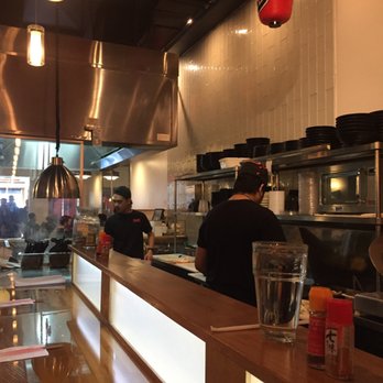 Boru Ramen - Where it happens. Very clean and elegant interior. - Ramen Near Me - Arlington, Virginia