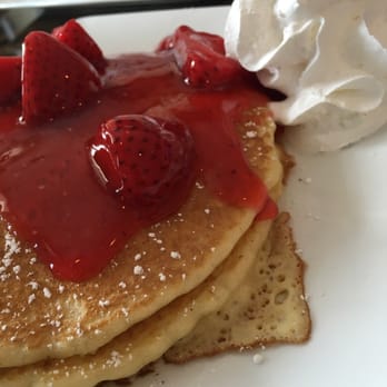 Egg Beater Cafe - Pancakes with some fresas - Breakfast & Brunch Near Me - Lyons, Illinois