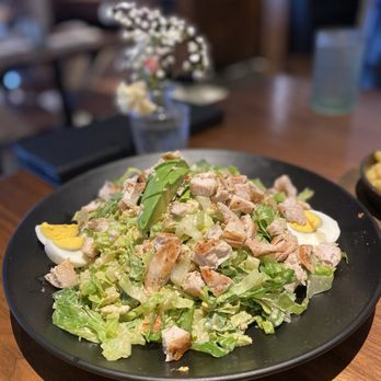 Julep Cast Iron Kitchen + Drink - $18 COBB SALAD: it's HUGE! - but it didn't have any of the toppings it said in the description? Bacon, tomatoes, blue cheese? - New American Near Me - Brea, California