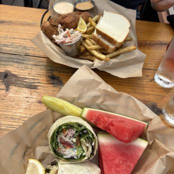 Mezzanine - Crispy Avocado Shrimp Wrap and Whitefish Basket - Bars Near Me - Egg Harbor, Wisconsin Mezzanine - Crispy Avocado Shrimp Wrap and Whitefish Basket - Bars Near Me - Egg Harbor, Wisconsin