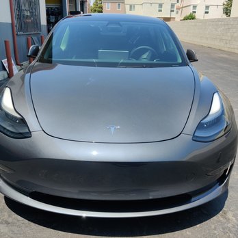 Audio MotorSport - 3M Ceramic IR.  75% windshield.  Tesla Model 3 - Car Stereo Installation Near Me - Carson, California