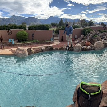 Saguaro Pool & Spa - Cleaning a customers pool with quality service, another satisfied customer. - Pool & Hot Tub Service Near Me Saguaro Pool & Spa - Cleaning a customers pool with quality service, another satisfied customer. - Pool & Hot Tub Service Near Me