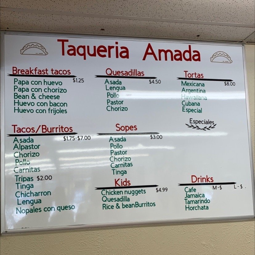 TAQUERIA AMADA Updated September 2024 723 E Miller Rd, Garland