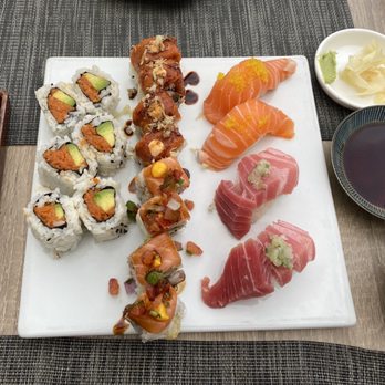 Sushi Hachi - Spicy Tuna Avocado, Hachi Roll, Alaska Roll  Salmon and Fatty Tuna Nigiri - Sushi Bars Near Me - Washington, DC, District of Columbia