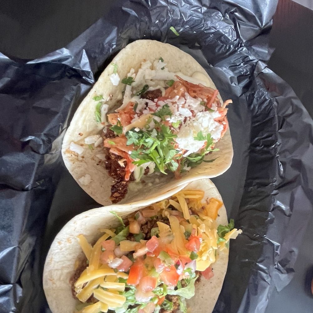 Punk's Tacos & Bao - Waygu been taco and a cholula chicken taco - Asian Fusion Near Me - Spring, Texas Punk's Tacos & Bao - Waygu been taco and a cholula chicken taco - Asian Fusion Near Me - Spring, Texas