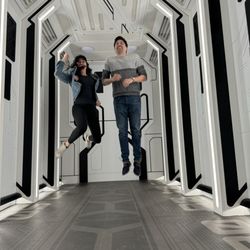 The Lunar Light: Discovery - Jumping for a zero gravity looking photo!
