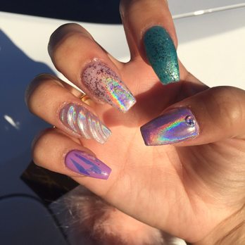 Luxury Nail and Spa - Holographic unicorns - Waxing Near Me - Vallejo, California Luxury Nail and Spa - Holographic unicorns - Waxing Near Me - Vallejo, California
