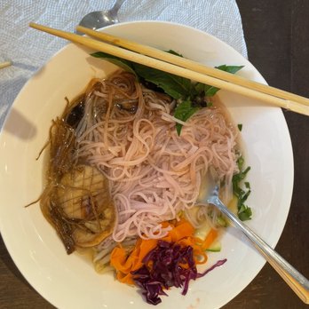 Fishcake - Oops so yummy I forgot to take the photo before I ate it! Vegan pho with steamed and raw veggies- fantastic. - Art Galleries Near Me - Honolulu, Hawaii