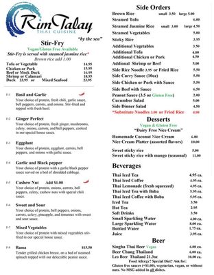 Menu photo 6 Rim Talay Thai Cuisine Oceanside, CA Menu photo 6 Rim Talay Thai Cuisine Oceanside, CA