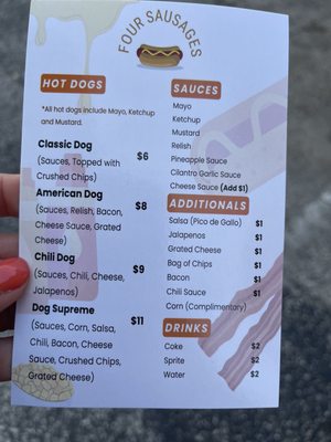 Menu photo 1 Four Sausages Fort Lauderdale, FL