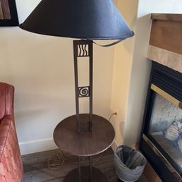 Torn lamp shade