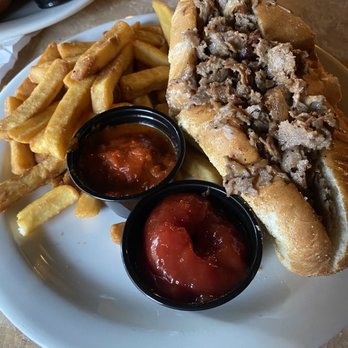 The Broadway Pub - Pub Cheesesteak with Fries - Pubs Near Me - Bangor, Pennsylvania