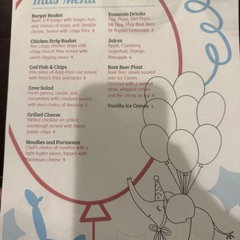 The Cove Restaurant - Kids menu - New American Near Me - Long Beach, Washington The Cove Restaurant - Kids menu - New American Near Me - Long Beach, Washington