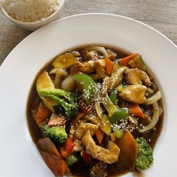 Chicken teriyaki stir fry