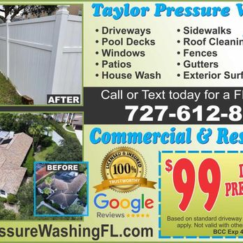 Taylor Pressure Washing - Gutter Services Near Me - Palm Harbor, Florida Taylor Pressure Washing - Gutter Services Near Me - Palm Harbor, Florida