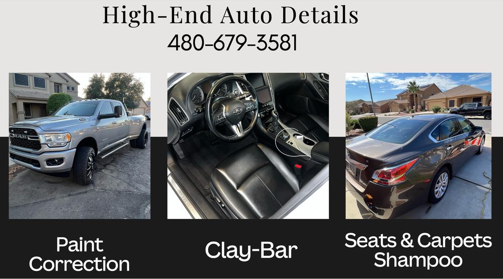 HIGHEND AUTO DETAILS Surprise, Arizona Auto Detailing Phone