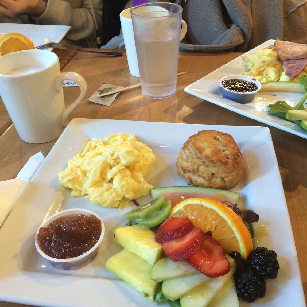 The SconeWitch - Creamy scrambled eggs with a pumpkin scone and rhubarb-ginger jam So delicious - Cafes Near Me - Ottawa, Ontario The SconeWitch - Creamy scrambled eggs with a pumpkin scone and rhubarb-ginger jam So delicious - Cafes Near Me - Ottawa, Ontario
