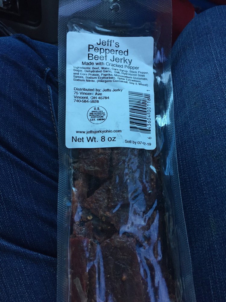 JEFFS JERKY Updated June 2024 Vincent, Ohio Food Delivery
