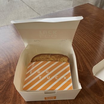 Egg Tuck - More unboxing - it's a cute sandwich - Coffee & Tea Near Me - Gardena, California
