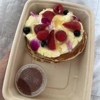 Bluestone Lane Manhattan West Café - Lemon Ricotta Pancakes - Coffee & Tea Near Me - New York, New York Bluestone Lane Manhattan West Café - Lemon Ricotta Pancakes - Coffee & Tea Near Me - New York, New York