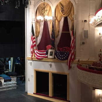 Ford's Theatre - The balcony Lincoln was assassinated by booth , left just as it was the night he was there . - Performing Arts Near Me - Washington, DC, District of Columbia