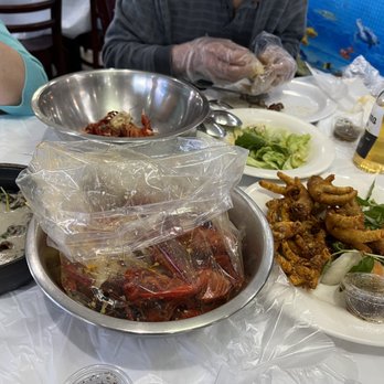 Ocean Crawfish - Coconut snail, crawfish and chicken feet - Vietnamese Near Me - Houston, Texas