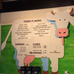 Cows - Menu board