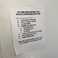 Hertz Rent A Car - $400+ in fines for bird doo doo?