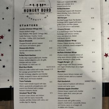 Hungry Burd - Menu 5/31/25 - Waffles Near Me - Burdett, New York