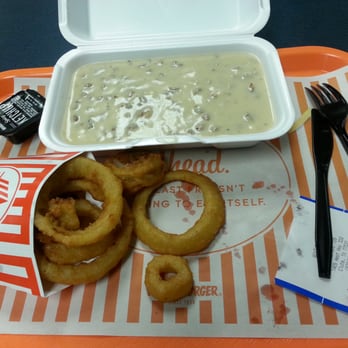 Whataburger - There is a biscuit somewhere in that pool of gravy - Burgers Near Me - Clute, Texas
