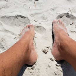 The obligatory "toes in sand" pic