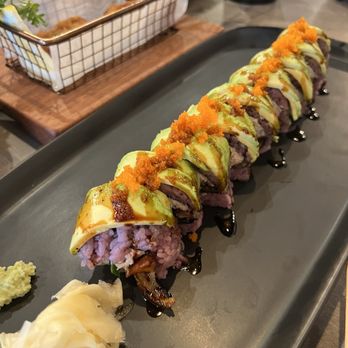 Kuro Sushi - Caterpillar roll - Sushi Bars Near Me - Bellevue, Washington Kuro Sushi - Caterpillar roll - Sushi Bars Near Me - Bellevue, Washington