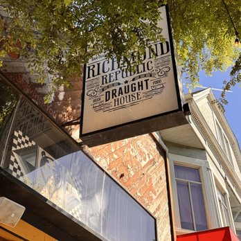 Richmond Republic Draught House - 04.05.26 signage - Burgers Near Me - San Francisco, California