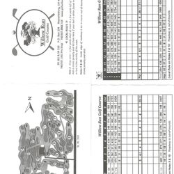 Willow Run Golf Course - 2020 scorecard