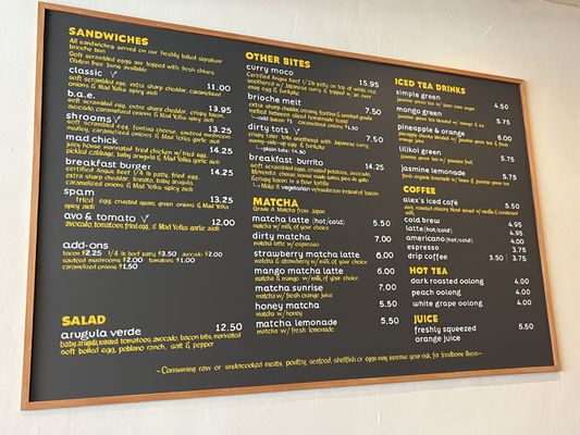 Menu photo 5 Mad Yolks San Jose, CA