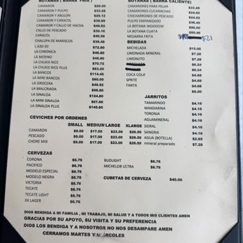 Mariscos El Ostion - This is the dumb MENU LACKS description and photos   The staff has to describe every single item. Imagine that - Mexican Near Me - Pomona, California