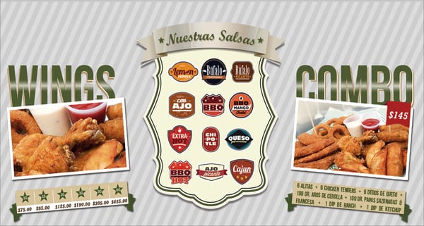 Menu photo 2 The Wings Centro, JAL Menu photo 2 The Wings Centro, JAL