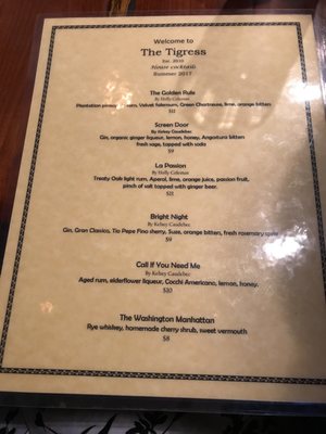 Menu photo 3 The Tigress Pub Austin, TX