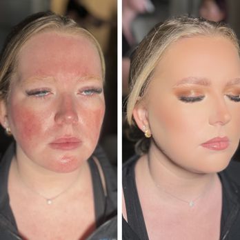 Flawless Blush - Before and after - Makeup Artists Near Me Flawless Blush - Before and after - Makeup Artists Near Me