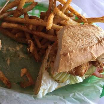 Crawfish Cave - Soggy "Cajun fries" and half a shrimp po boy - Cajun/Creole Near Me - Fullerton, California Crawfish Cave - Soggy "Cajun fries" and half a shrimp po boy - Cajun/Creole Near Me - Fullerton, California