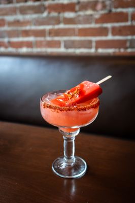 Photo of Madero 1899 - Fullerton, CA, US. Watermelon paleta margarita with a chamoy and tajin rim!