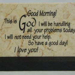 Holy Land Stone Company - Good Morning! This is God...prayer stone.