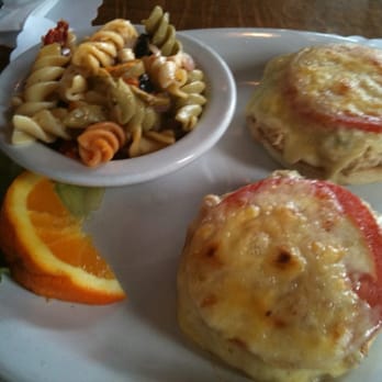 Café Waterfront - Broiled tuna melt on English muffin - Seafood Near Me - Eureka, California Café Waterfront - Broiled tuna melt on English muffin - Seafood Near Me - Eureka, California