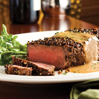 The Capital Grille - 14 oz Dry Aged NY Strip au Poivre finished with our housemade Courvoisier Cream for a decadent finish. - Seafood Near Me - Providence, Rhode Island The Capital Grille - 14 oz Dry Aged NY Strip au Poivre finished with our housemade Courvoisier Cream for a decadent finish. - Seafood Near Me - Providence, Rhode Island