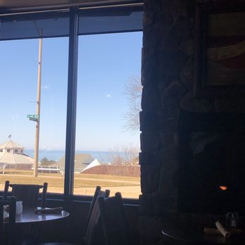 Schu's Grill & Bar - View from our booth- fire place and the lake - American Near Me - St. Joseph, Michigan Schu's Grill & Bar - View from our booth- fire place and the lake - American Near Me - St. Joseph, Michigan