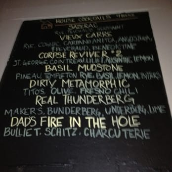 Rock Bar - House cocktails list. - Bars Near Me - San Francisco, California Rock Bar - House cocktails list. - Bars Near Me - San Francisco, California